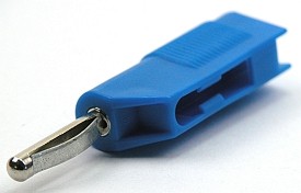 Laborstecker ø4mm mit turmsteck - blau