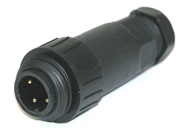 Connector 3p+PE 16A 400V male schroefaansluitingen