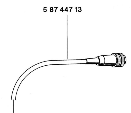 Snoer en 7 polige connector voor WSP 80 soldeerbout