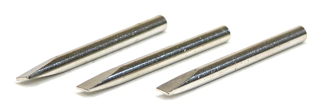 x3 Soldeerstift voor SP-15L bout vernikkeld recht 3,5mm