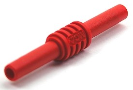 Banaansteker koppelstuk ø4mm - 1000V IEC - rood