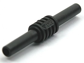 Banaansteker koppelstuk ø4mm - 1000V IEC - zwart