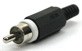 RCA plug - white