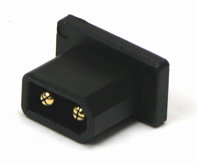 Voedingsconnector 2-polig Male 15A - 500Vdc