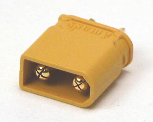 Voedingsconnector 2-polig Male 15A - 500Vdc