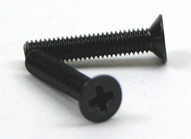 Screw Cross point countersunk M2 black - PH1