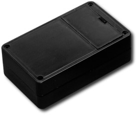 Plastic box with battery compartment