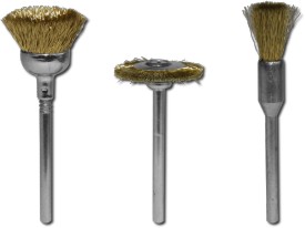 3 Brass Brushes