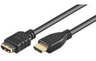 HDMI kabels male -> female verguld