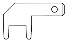 2,8 x 0,8mm - abgewinkelt